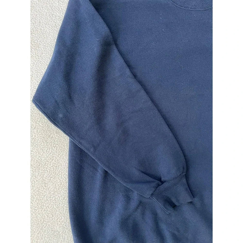 Jerzees Mens Extra Large Sweatshirt Navy Blue Vintage 90s‎ NuBlend Made in USA